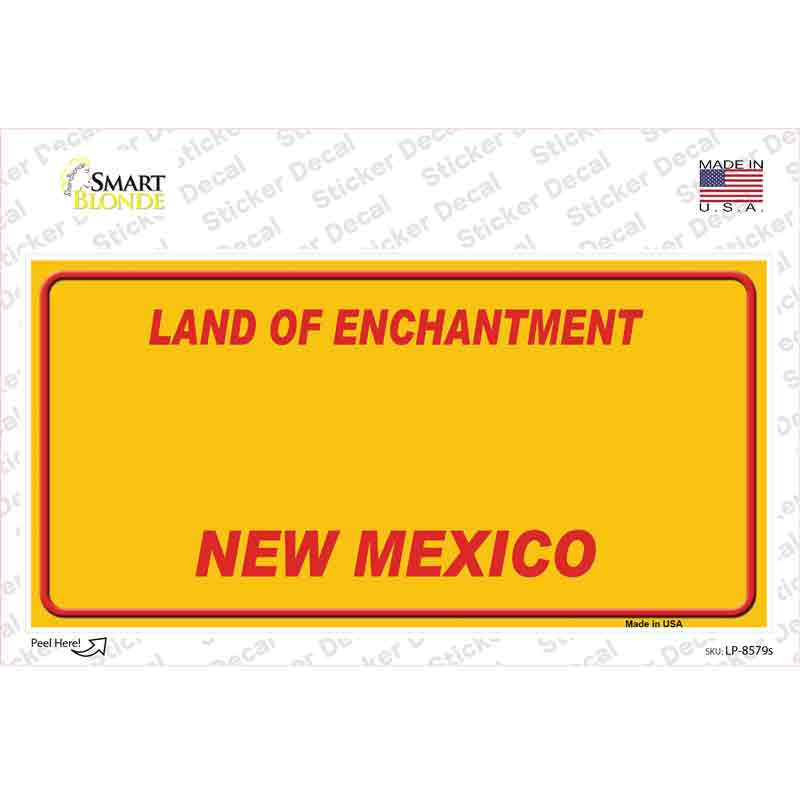 LP-8579s-M   Mexico Yellow Novelty Sticker Decal, Medium