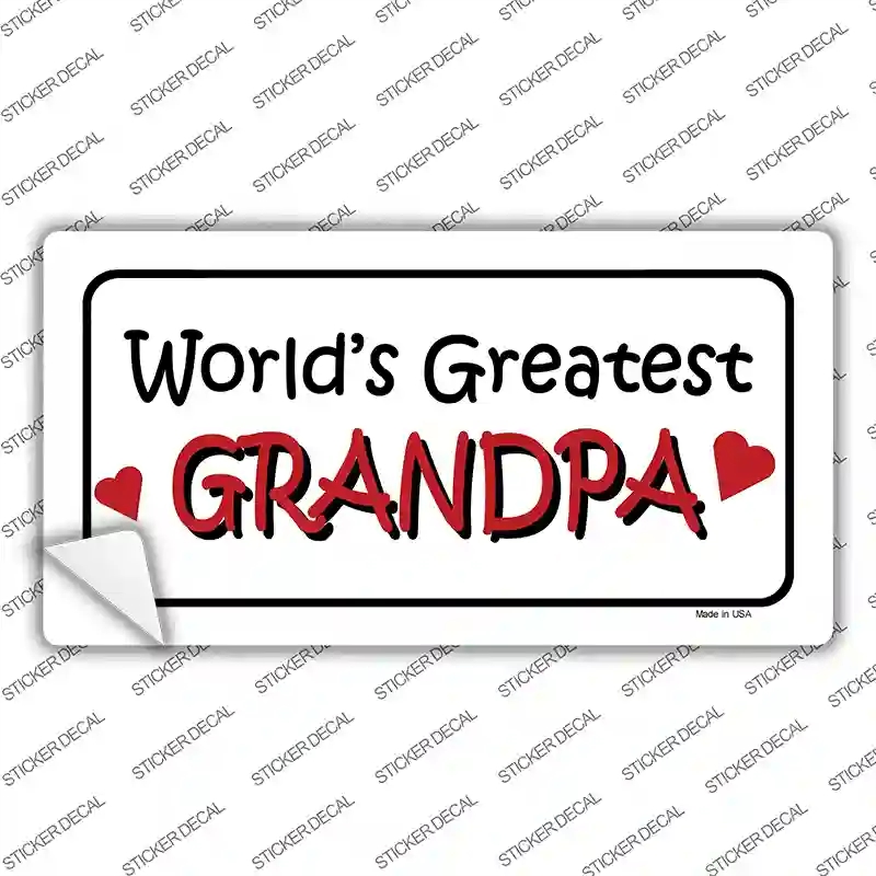 LP-274s-S Worlds Greatest Grandpa Novelty Sticker Decal, Small