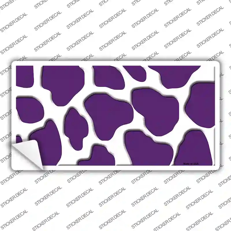LP-2944s-XL Purple White Giraffe Novelty Sticker Decal, Extra Large