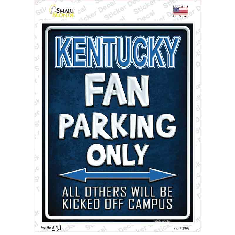 P-280s-M Kentucky Novelty Rectangle Sticker Decal, Medium