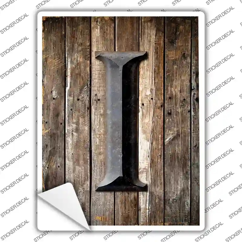 P-1273s-XL Letter I Novelty Rectangle Sticker Decal, Extra Large