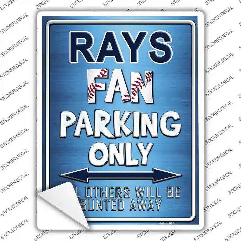 P-231s-XL Rays Novelty Rectangle Sticker Decal, Extra Large