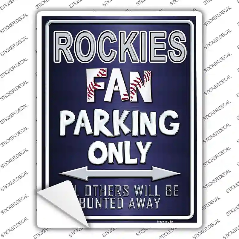 P-234s-S Rockies Novelty Rectangle Sticker Decal, Small