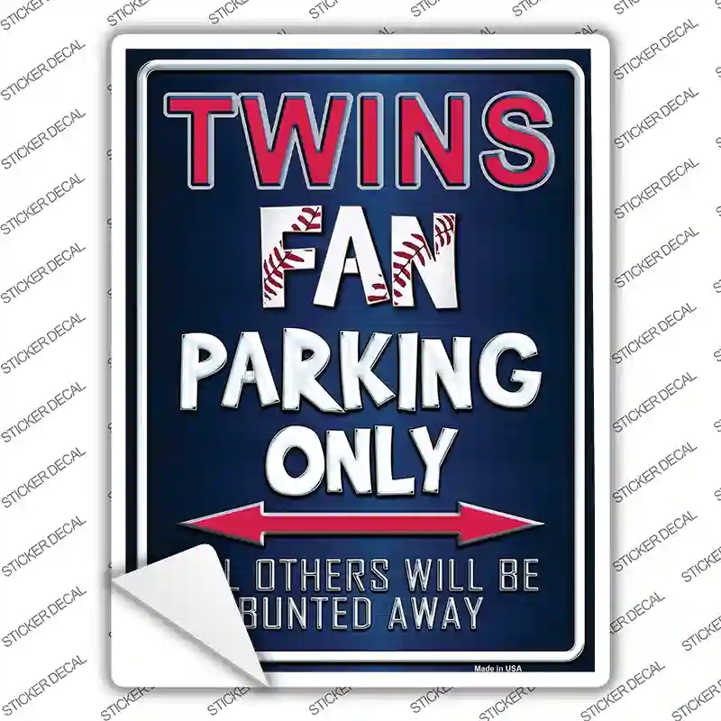 P-237s-S Twins Novelty Rectangle Sticker Decal, Small