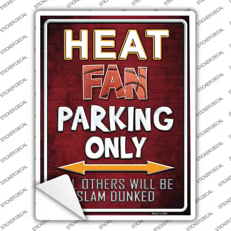 P-248s-S Heat Novelty Rectangle Sticker Decal, Small