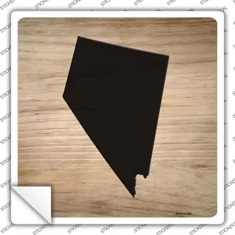 SQ-1080s-L Nevada Shape Letter Tile Novelty Square Sticker Decal, Large