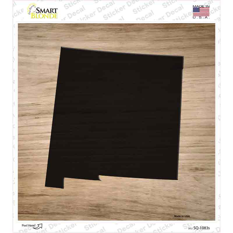 SQ-1083s-M   Mexico Shape Letter Tile Novelty Square Sticker Decal, Medium