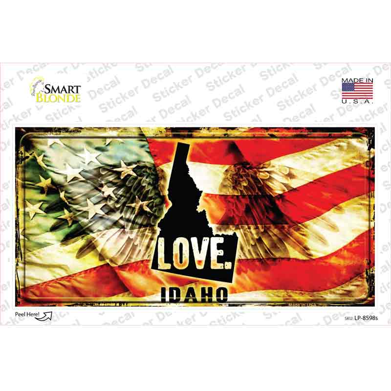 LP-8598s-M Idaho Love Novelty Sticker Decal, Medium