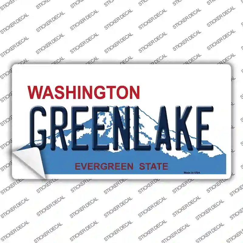 LP-8668s-S Greenlake Washington Novelty Sticker Decal, Small