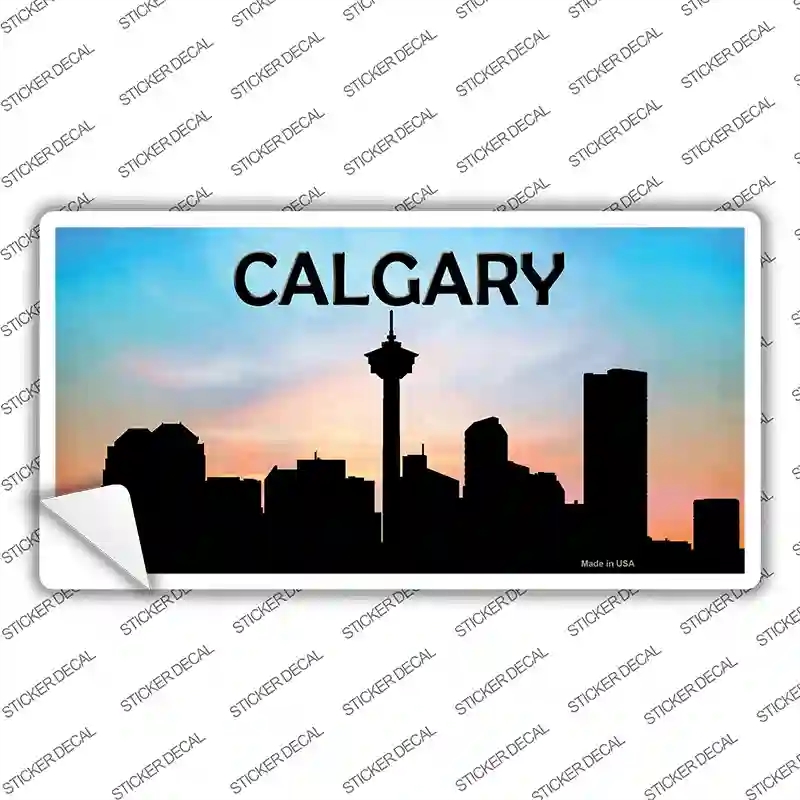LP-8737s-L Calgary Silhouette Novelty Sticker Decal, Large