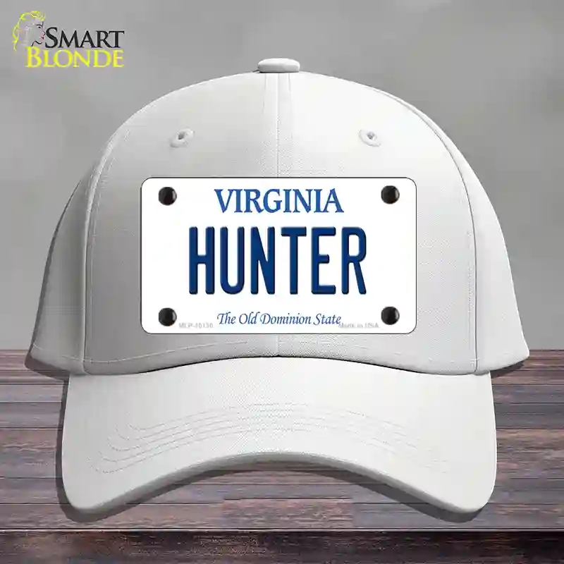HAT21-MLP-10130 Hunter Virginia Novelty License Plate Hat, Cotton - White