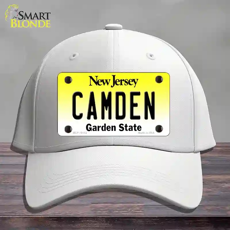 HAT21-MLP-10152 Camden   Jersey Novelty License Plate Hat, Cotton - White