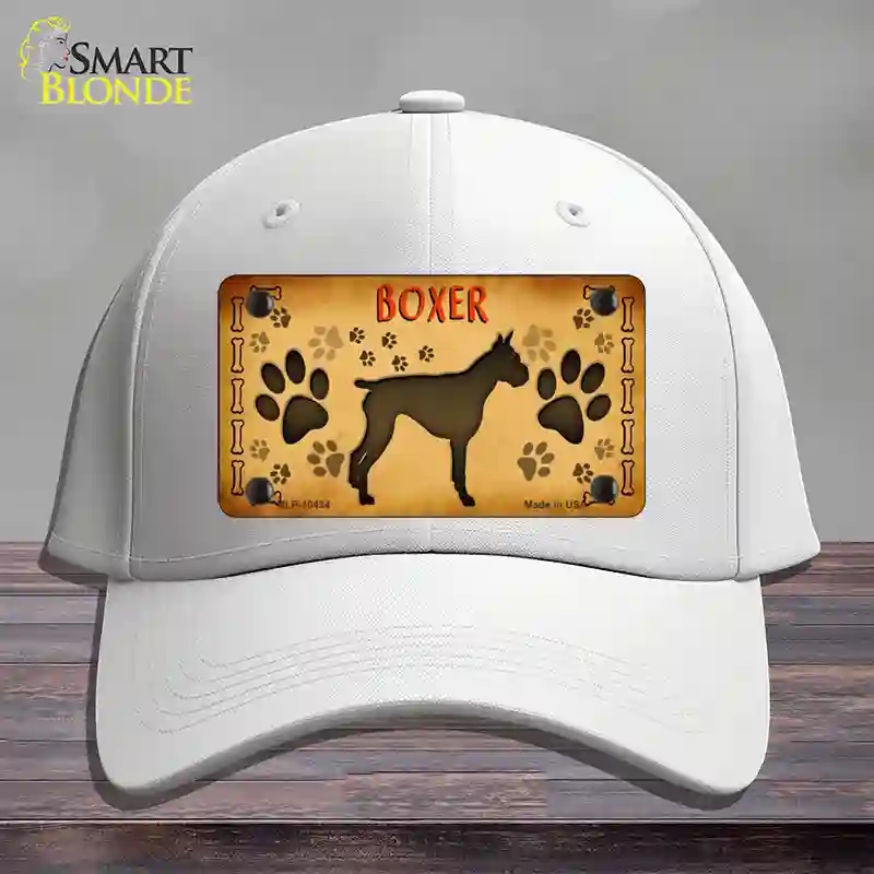 HAT21-MLP-10434 Boxer Novelty License Plate Hat, Cotton - White