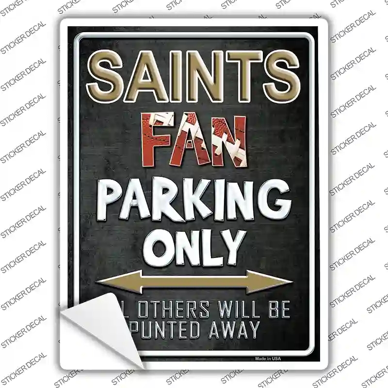 P-2034s-XL Saints Novelty Rectangle Sticker Decal, Extra Large