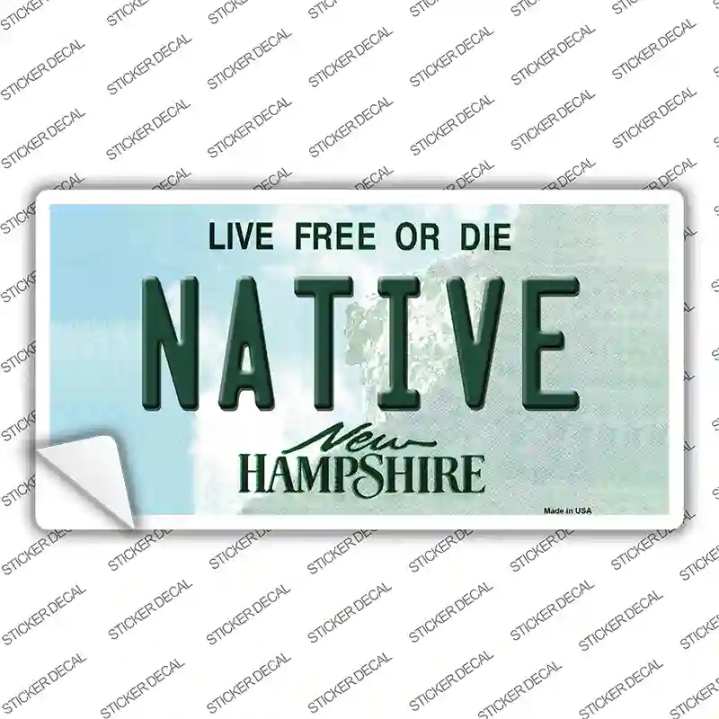 LP-11167s-S Native   Hampshire State Novelty Sticker Decal, Small
