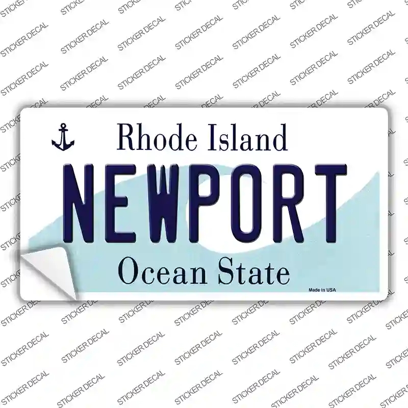 LP-11183s-L   Port Rhode Island State Novelty Sticker Decal, Large