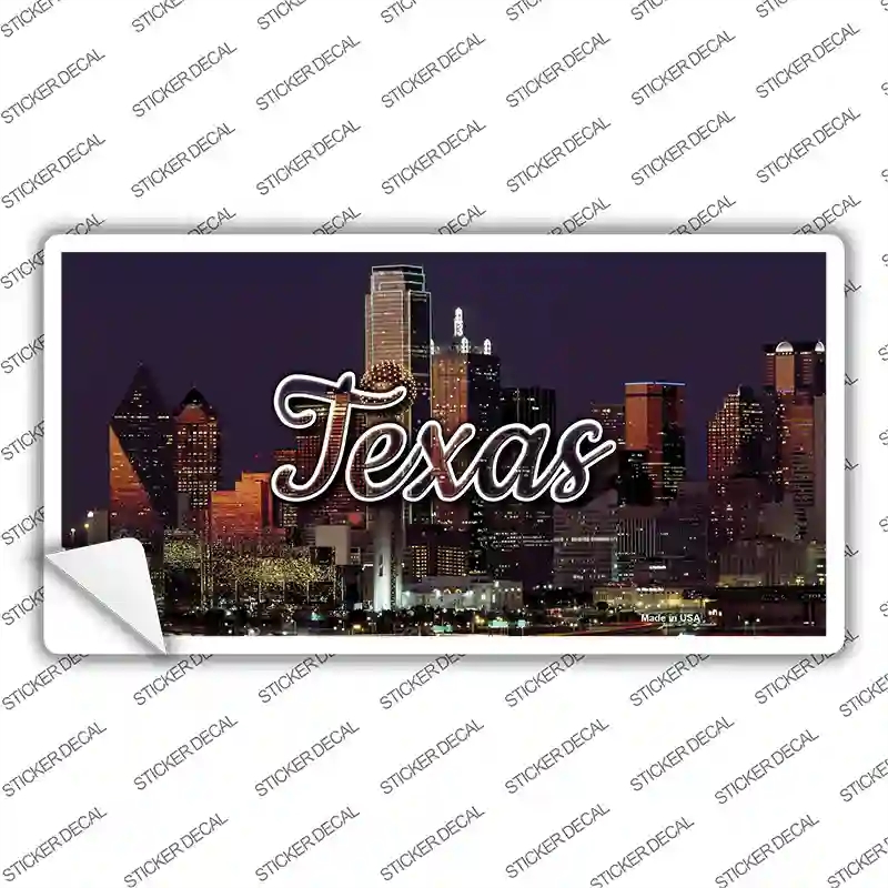 LP-11632s-S Texas City Lights Novelty Sticker Decal, Small