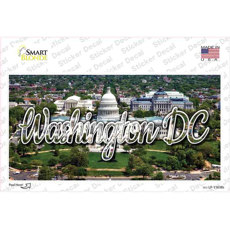 LP-11638s-M Washington DC White House State Novelty Sticker Decal, Medium