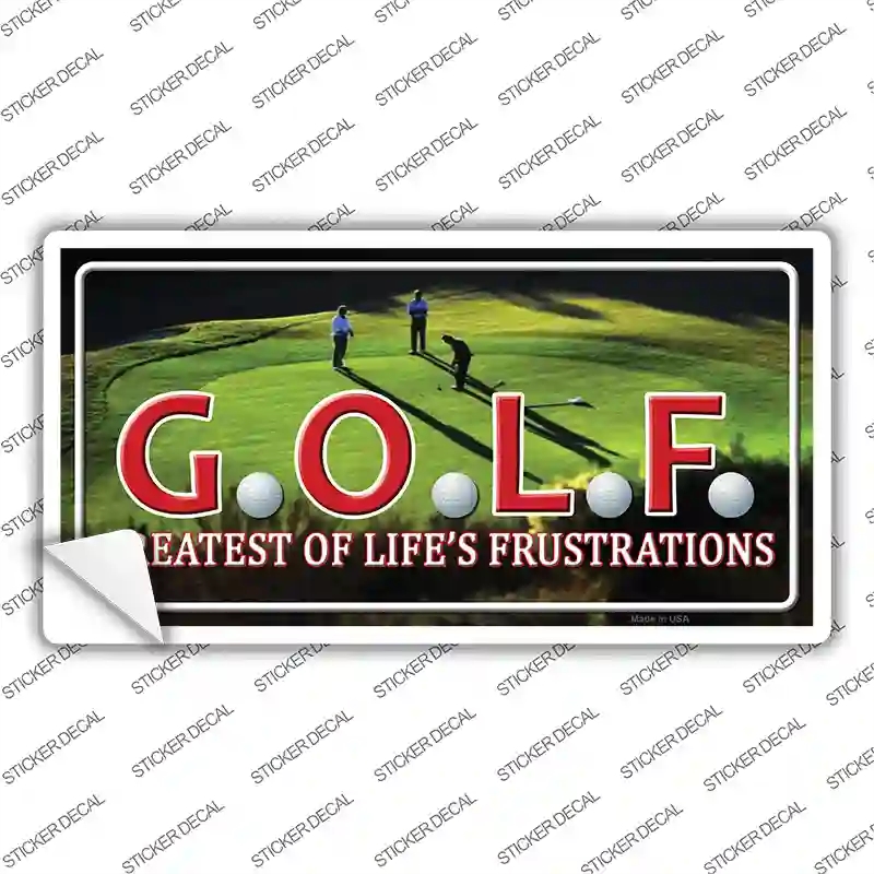 LP-11680s-L Golf Novelty Sticker Decal, Large