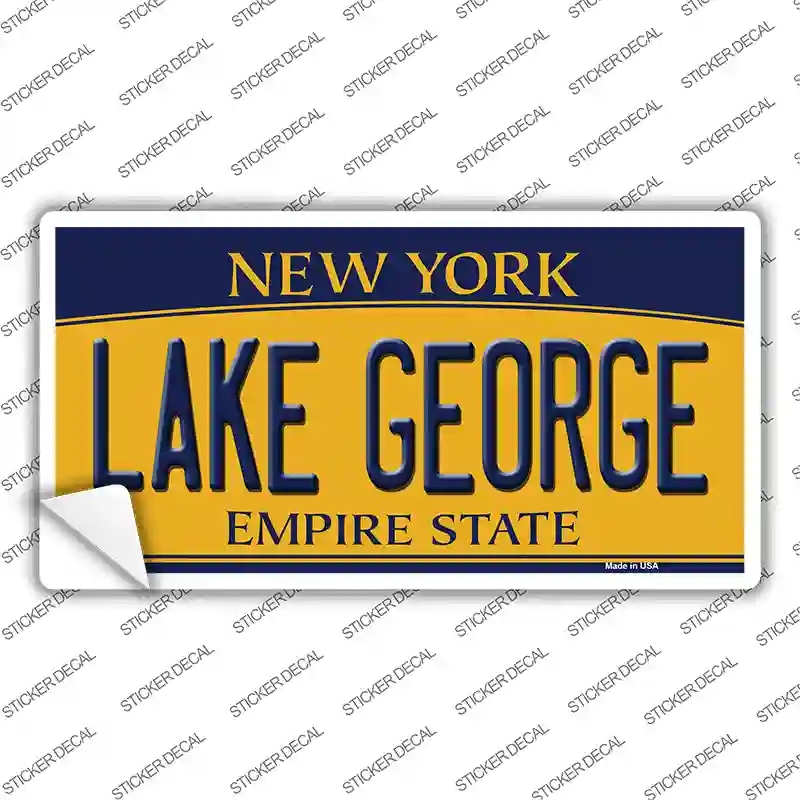 LP-11708s-XL Lake George   York Novelty Sticker Decal, Extra Large