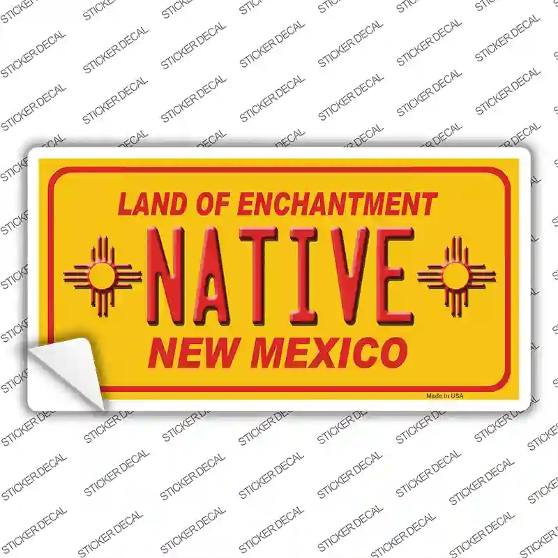 LP-11735s-XL Native   Mexico Yellow State Novelty Sticker Decal, Extra Large