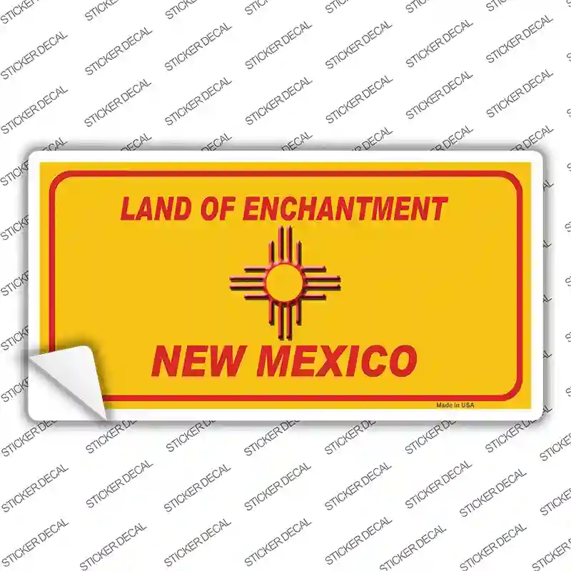 LP-11736s-L   Mexico Blank Yellow State Novelty Sticker Decal, Large