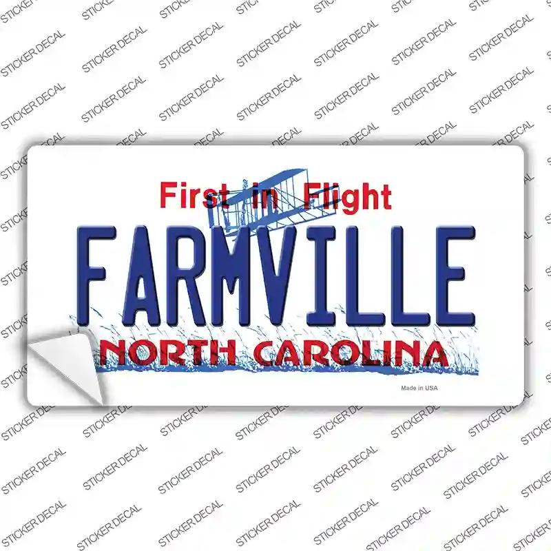 LP11746sXL Farmville North Carolina State Novelty Sticker Decal44 Extra Large