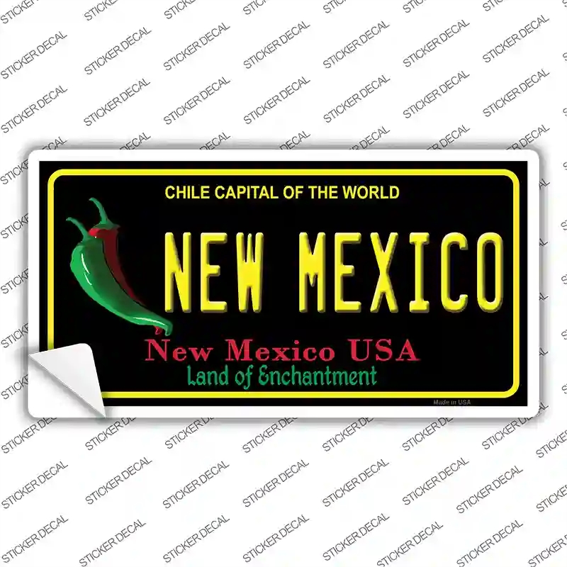 LP-11753s-L   Mexico Black State Novelty Sticker Decal, Large
