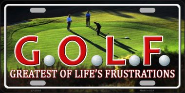 LP-11680 6 x 12 in. GOLF Novelty License Plate