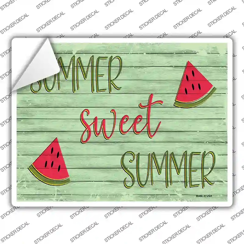 P-3547s-XL Summer Sweet Summer Novelty Rectangular Sticker Decal, Extra Large
