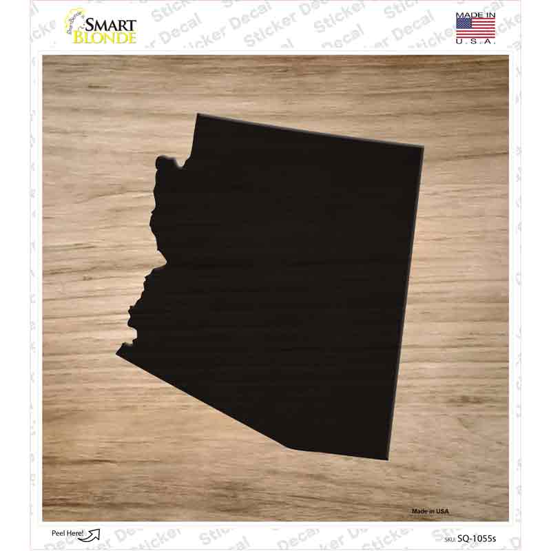 SQ-1055s-M Arizona Shape Letter Tile Novelty Square Sticker Decal, Medium