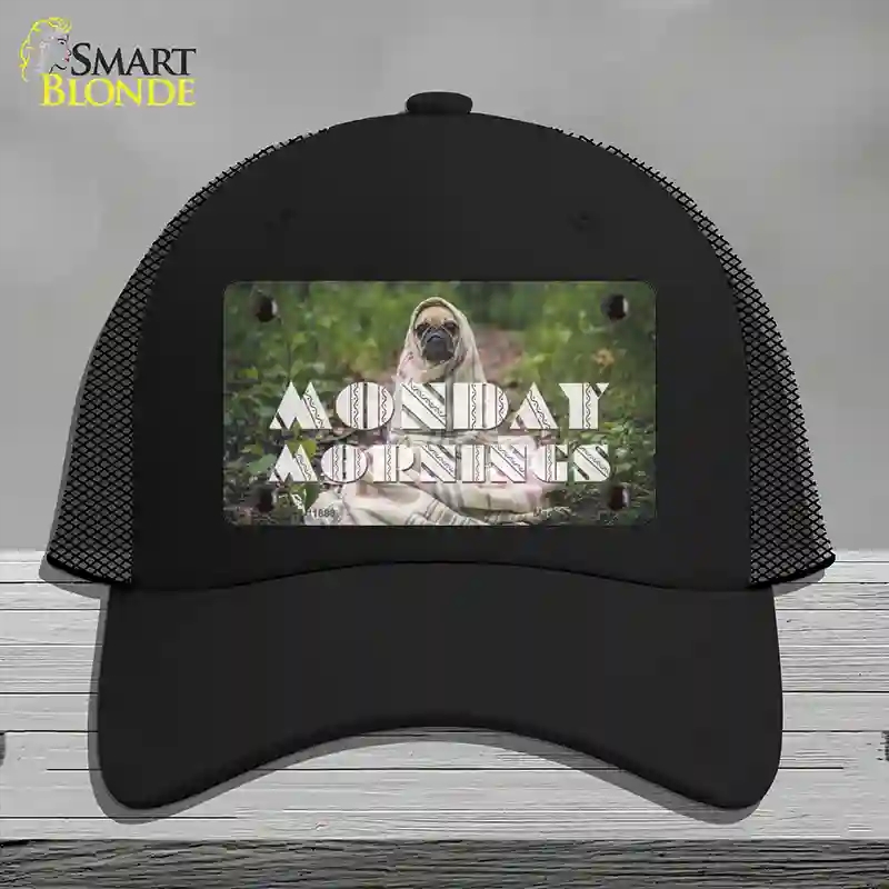 HAT01-MLP-11898 Monday Mornings Novelty License Plate Hat, Mesh - Black
