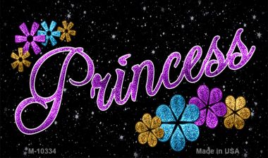 M-10334 3.5 x 2 in. Princess Novelty Metal Magnet
