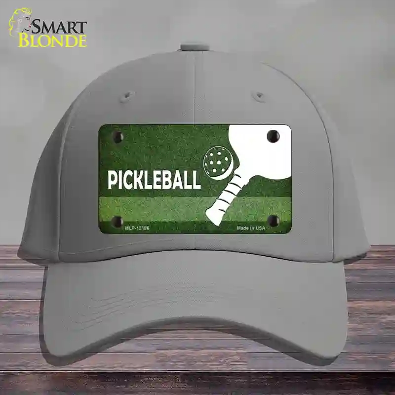 HAT23-MLP-12186 Pickleball Novelty License Plate Hat, Cotton - Gray