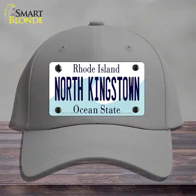 HAT24-MLP-11192 North Kingstown Rhode Island State Novelty License Plate Hat, Cotton - Gray