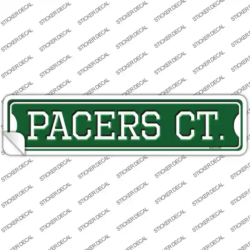 K-1016s-L Pacers Ct Novelty Narrow Sticker Decal, Large
