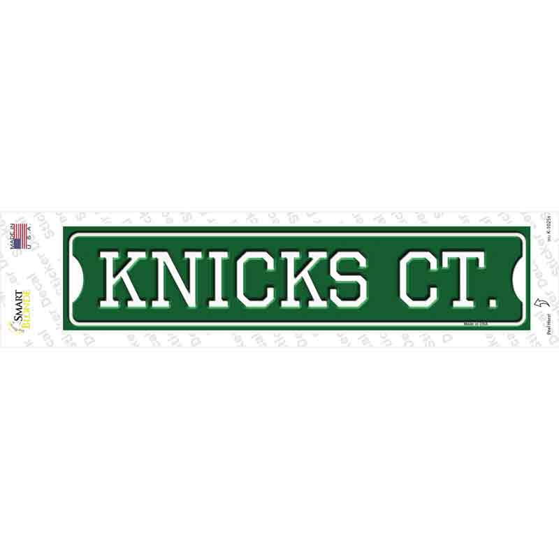 K-1025s-M Knicks Ct Novelty Narrow Sticker Decal, Medium