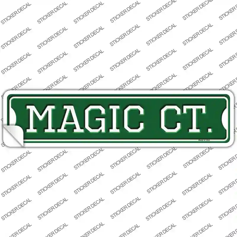 K-1027s-L Magic Ct Novelty Narrow Sticker Decal, Large