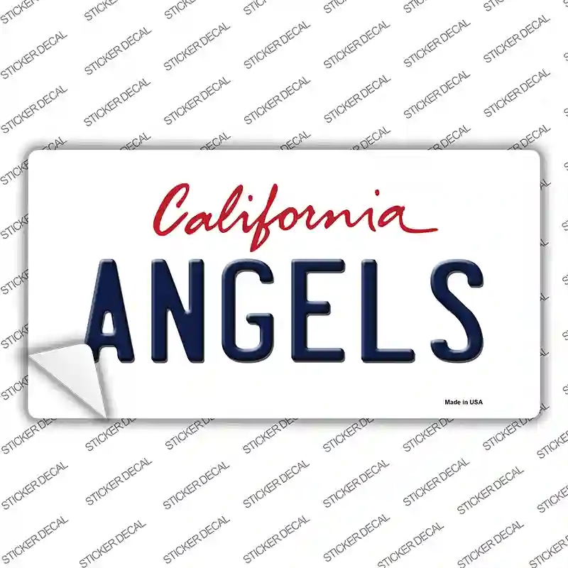 LP-2096s-XL Angels California State Novelty Sticker Decal, Extra Large