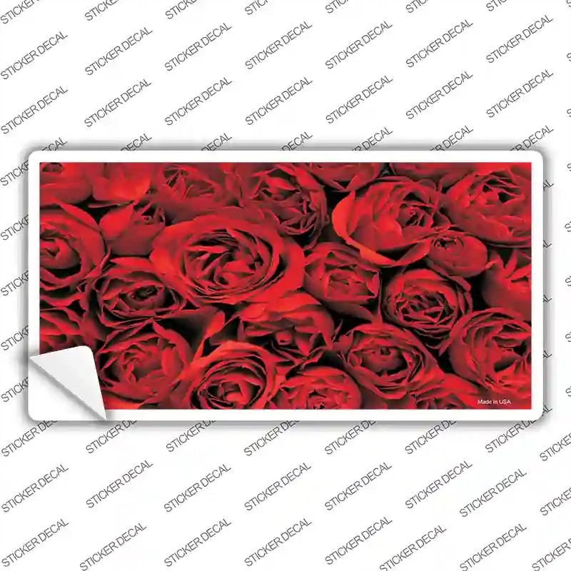 LP-2189s-XL Red Roses Novelty Sticker Decal, Extra Large