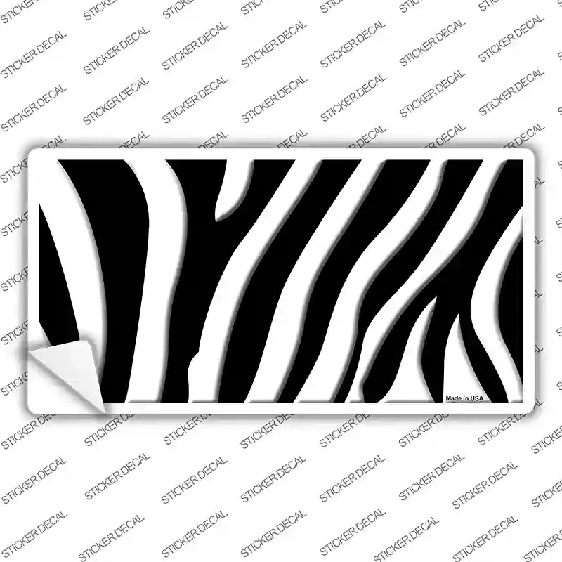 LP-2194s-L Black White Zebra Novelty Sticker Decal, Large