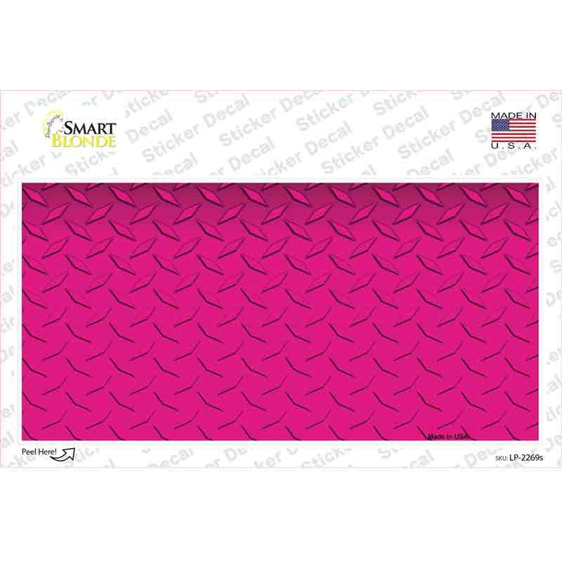 LP-2269s-M Diamond Pink Novelty Sticker Decal, Medium