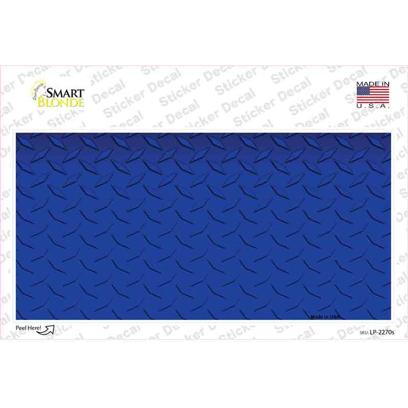 LP-2270s-M Diamond Blue Novelty Sticker Decal, Medium