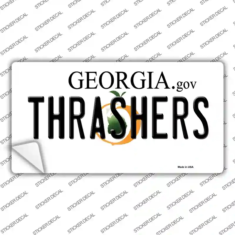 LP-2286s-L Thrashers Georgia State Novelty Sticker Decal, Large