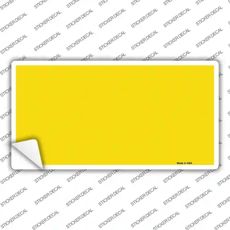 LP-2360s-S Yellow Solid Novelty Sticker Decal, Small