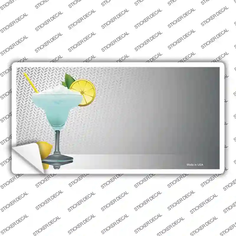 LP-2379s-XL Margarita Time Offset Novelty Sticker Decal, Extra Large