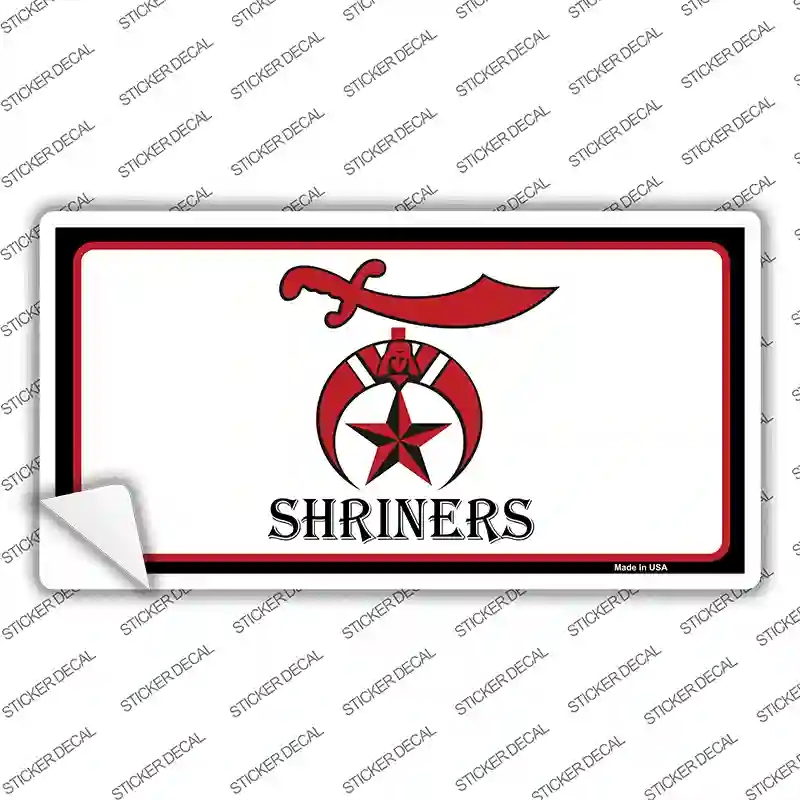 LP-2486s-XL Shriners Logo Novelty Sticker Decal, Extra Large