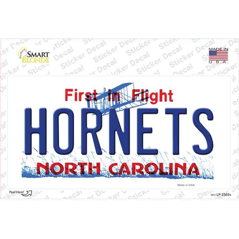 LP-2565s-M Hornets North Carolina State Novelty Sticker Decal, Medium