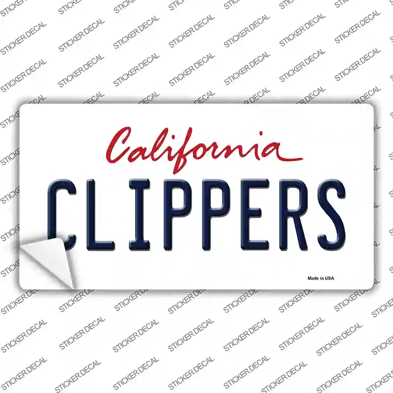 LP-2574s-XL Clippers California State Novelty Sticker Decal, Extra Large