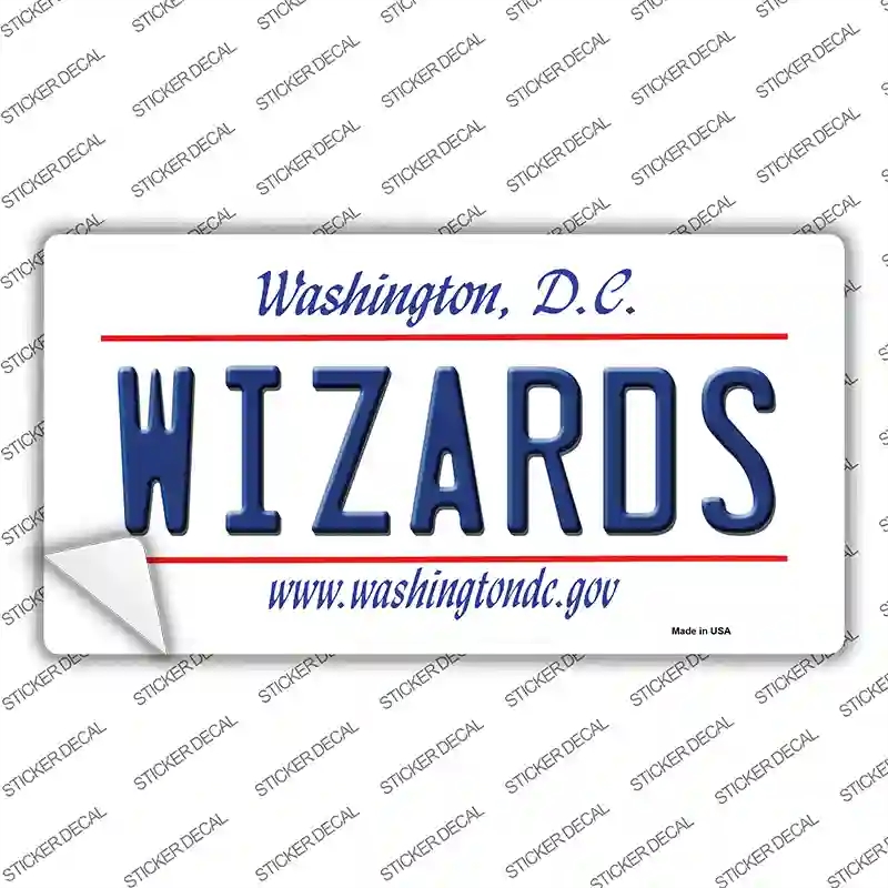 LP-2592s-S Wizards Washington DC State Novelty Sticker Decal, Small